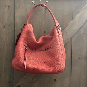 Coach coral slouch purse